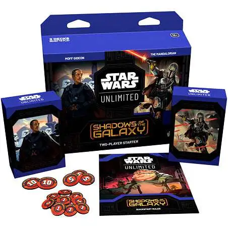 Star Wars: Unlimited Trading Card Game Shadows of the Galaxy 2-Player Starter Deck Set [Moff Gideon Vs. the Mandalorian]