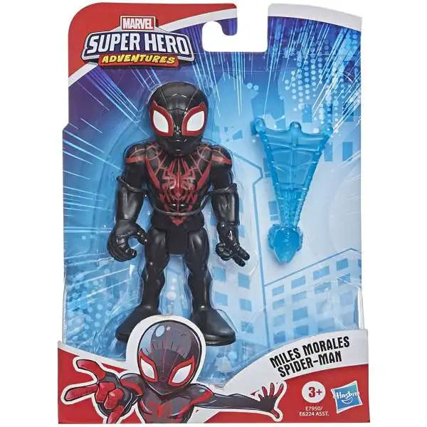Marvel Playskool Heroes Super Hero Adventures Miles Morales Spider-Man Action Figure [Kid Arachnid, with Web]