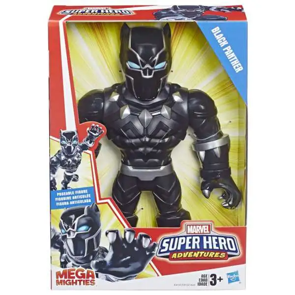 Marvel Playskool Heroes Super Hero Adventures Mega Mighties Black Panther Action Figure