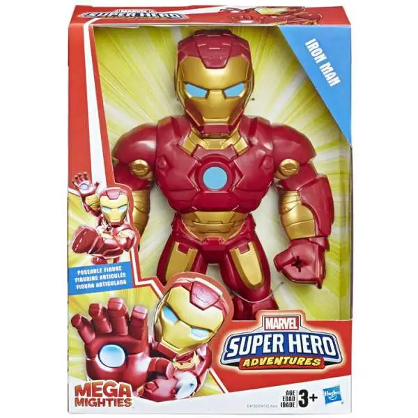 Marvel Playskool Heroes Super Hero Adventures Mega Mighties Iron Man Action Figure [Damaged Package]