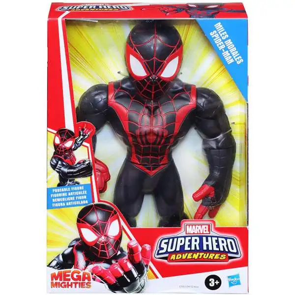 Marvel Playskool Heroes Super Hero Adventures Mega Mighties Miles Morales Action Figure