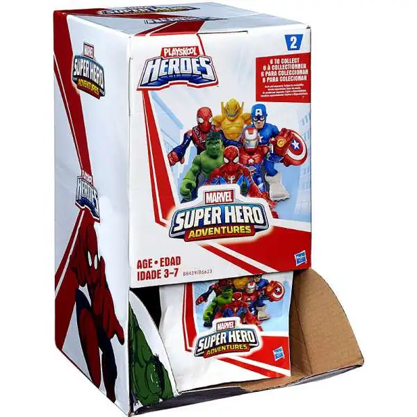 Marvel Playskool Heroes Super Hero Adventures Series 2 Mystery Box [24 Packs]