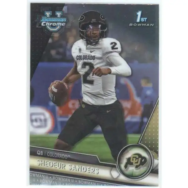 NFL 2023 Bowman Chrome U 1st Bowman Shedeur Sanders #16