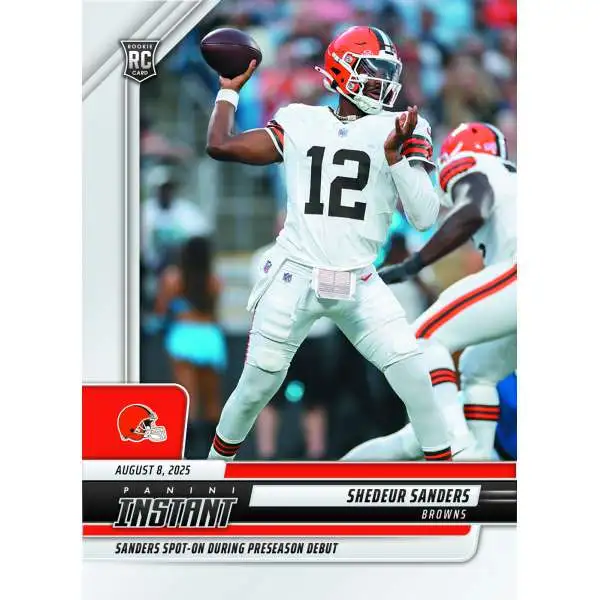 NFL Cleveland Browns 2025 Instant Football Shedeur Sanders #11 [Rookie]