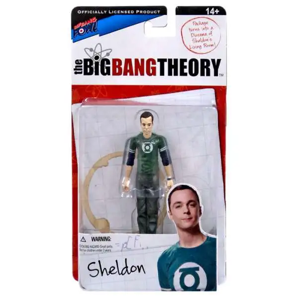 The Big Bang Theory Series One Sheldon Action Figure [Green Lantern]