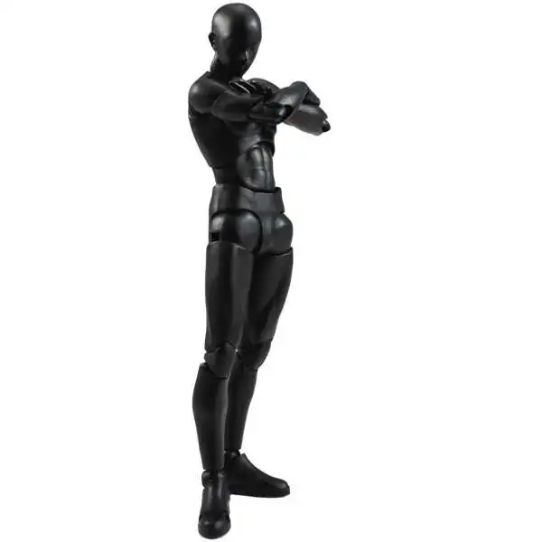 S.H. Figuarts Body Set Man 5.9 Action Figure Solid Black Color