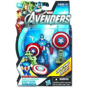 Marvel Avengers Movie Series Shield Launcher Captain America Action Figure