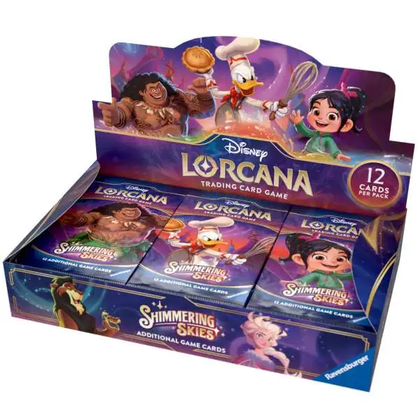 Disney Lorcana Trading Card Game Shimmering Skies Booster Box [24 Packs]