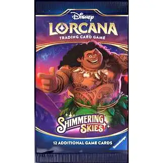 Disney Lorcana Trading Card Game Shimmering Skies Booster Pack [12 Cards]