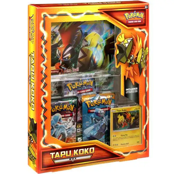 Pokemon Tapu Koko Box [3 Booster Packs, Promo Card & Oversize Card]