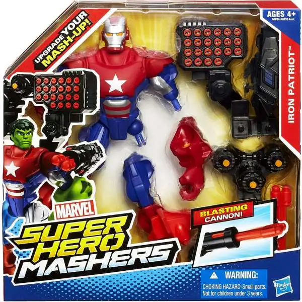 Marvel Super Hero Mashers Battle Upgrade Iron Patriot Action Figure