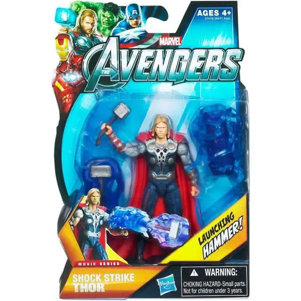 Marvel Avengers Movie Series Shock Strike Thor Action Figure