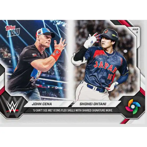 MLB Team Japan 2026 NOW World Baseball Classic Shohei Ohtani & John Cena WBCO [U Can't See Me!]