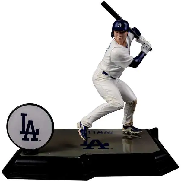 McFarlane Toys MLB Los Angeles Dodgers Sports Picks Baseball Shohei Ohtani 7-Inch Posed Figure [White Uniform, Regular Version]