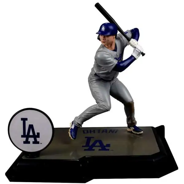 McFarlane Toys MLB Los Angeles Dodgers Sports Picks Baseball Shohei Ohtani 7-Inch Posed Figure [Grey Uniform, Chase Version]