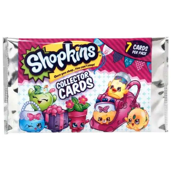 Season 4 Shopkins Collector Trading Card Pack [7 Cards]