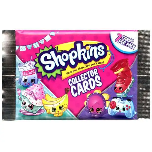 Season 5 & 6 Shopkins Collector Trading Cards Pack [7 Cards]