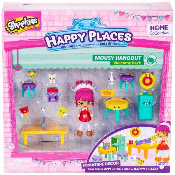 Shopkins Happy Places Series 2 Mousy Hangout Welcome Pack [Queenie Hearts]