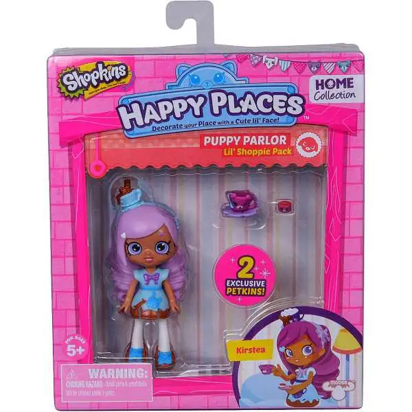 Shopkins Happy Places Series 1 Kirstea Lil' Shoppie Pack #72 & 73 [Puppy Parlor]