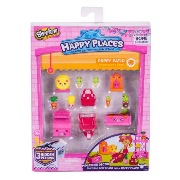 Shopkins Happy Places Series 2 Puppy Patio Decorator's Pack