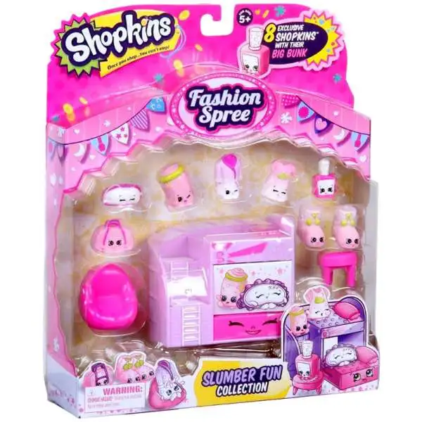 Shopkins Fashion Spree Slumber Fun Theme Pack