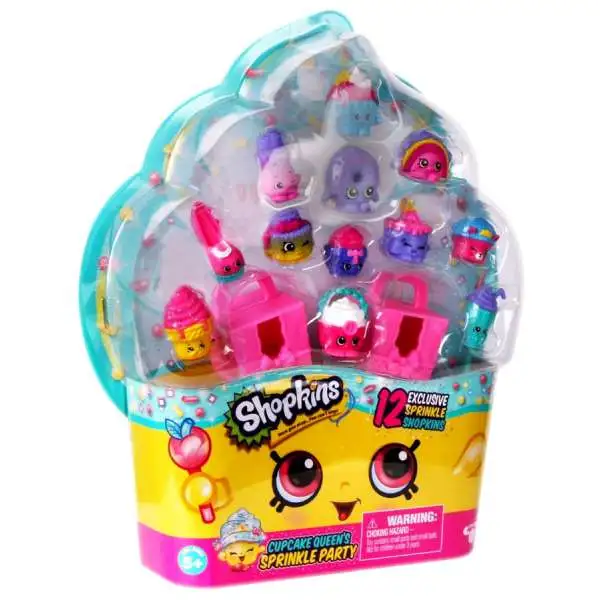 Shopkins Cupcake Queen's Sprinkle Party Exclusive Mini Figure 12-Pack