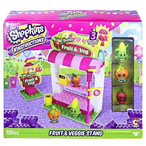 Shopkins Kinstructions Fruit & Veggie Stand Building Set