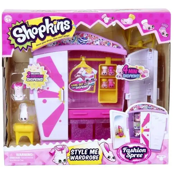 Shopkins Fashion Spree Style Me Wardrobe Playset