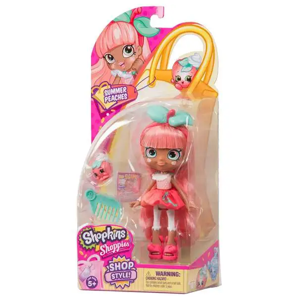 Shopkins Shoppies Shop Style! Summer Peaches Doll Figure