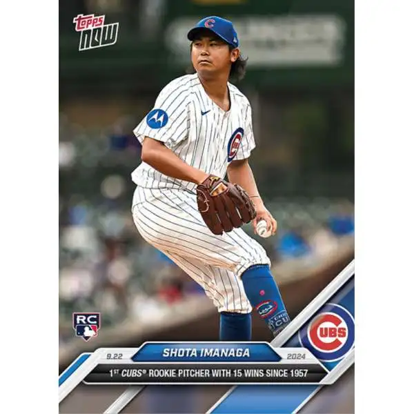 MLB 2024 NOW Baseball Shota Imanaga #740 [Rookie, 1st Cubs Rookie Pitcher with 15 Wins Since 1957]