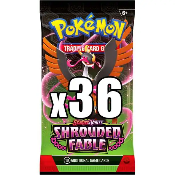 Pokemon Scarlet & Violet Shrouded Fable LOT of 36 Booster Packs [Equivalent of a Booster Box]