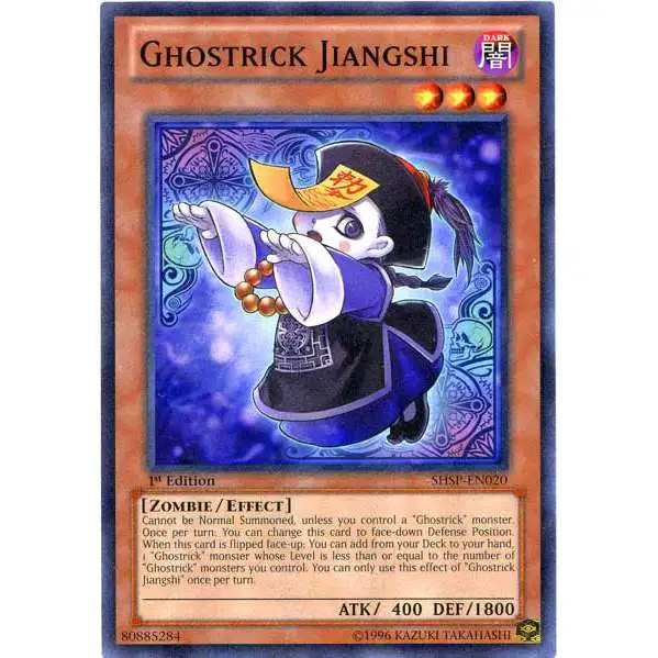 YuGiOh Trading Card Game Shadow Specters Common Ghostrick Jiangshi SHSP-EN020