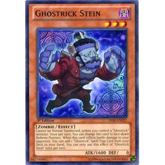 YuGiOh Trading Card Game Shadow Specters Common Ghostrick Stein SHSP-EN021