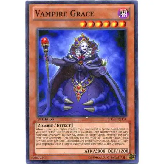 YuGiOh Trading Card Game Shadow Specters Common Vampire Grace SHSP-EN031