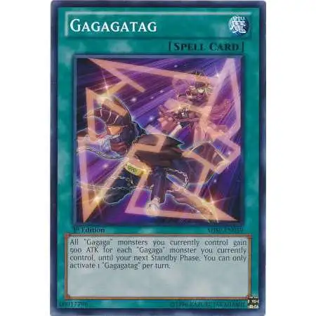 YuGiOh Trading Card Game Shadow Specters Common Gagagatag SHSP-EN059