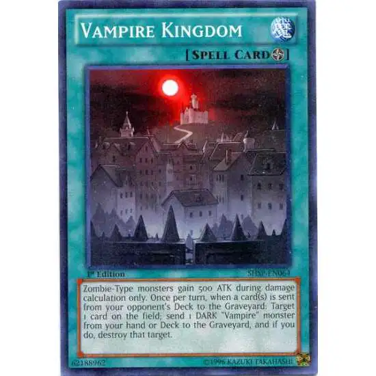 YuGiOh Trading Card Game Shadow Specters Common Vampire Kingdom SHSP-EN064