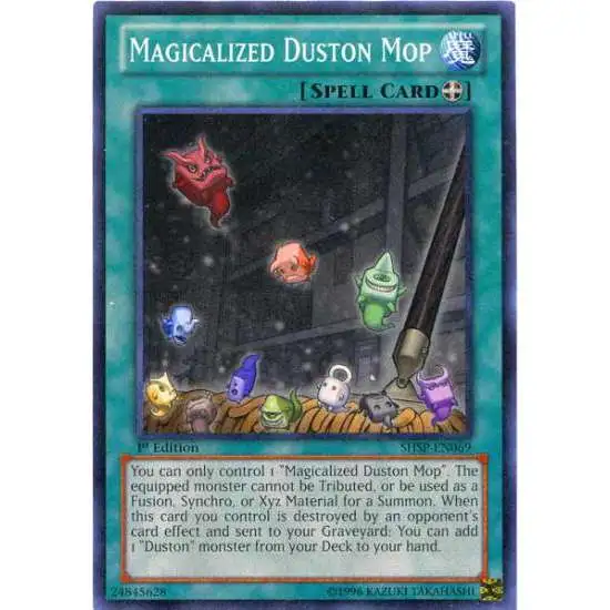YuGiOh Trading Card Game Shadow Specters Common Magicalized Duston Mop SHSP-EN069
