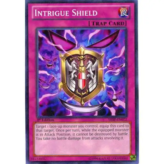 YuGiOh Trading Card Game Shadow Specters Common Intrigue Shield SHSP-EN072