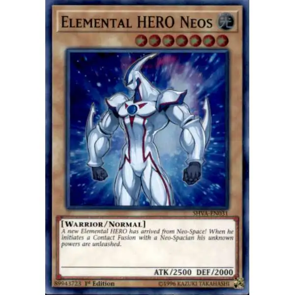 YuGiOh Shadows over Valhalla Super Rare Elemental HERO Neos SHVA-EN031