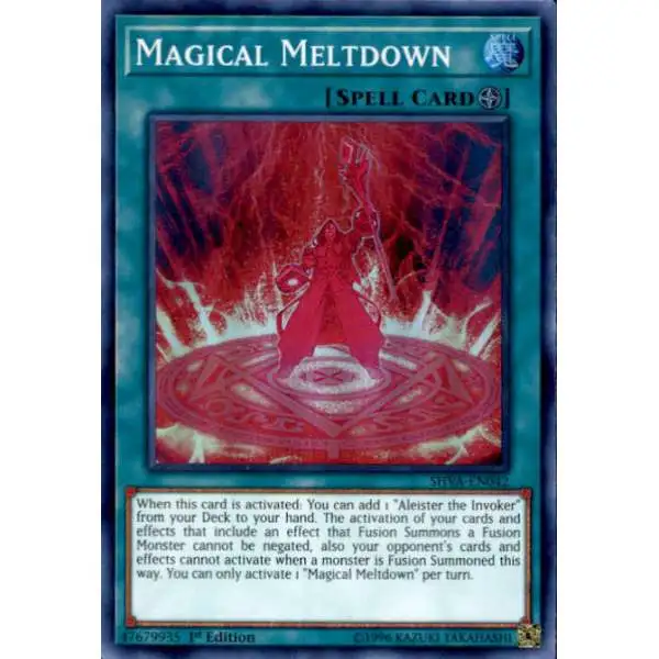 YuGiOh Shadows over Valhalla Super Rare Magical Meltdown SHVA-EN042