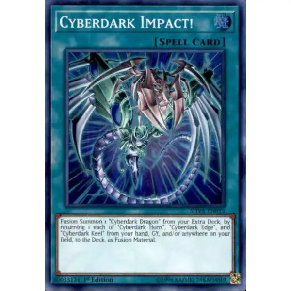 YuGiOh Shadows over Valhalla Super Rare Cyberdark Impact! SHVA-EN053