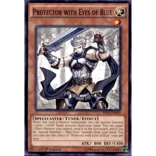 YuGiOh Trading Card Game Shining Victories Common Protector with Eyes of Blue SHVI-EN019