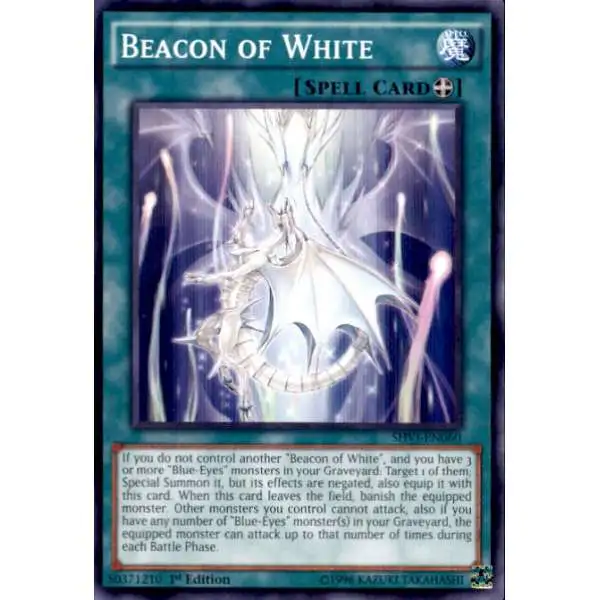 YuGiOh Trading Card Game Shining Victories Common Beacon of White SHVI-EN060