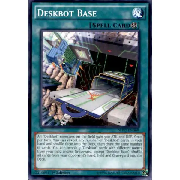 YuGiOh Trading Card Game Shining Victories Common Deskbot Base SHVI-EN068
