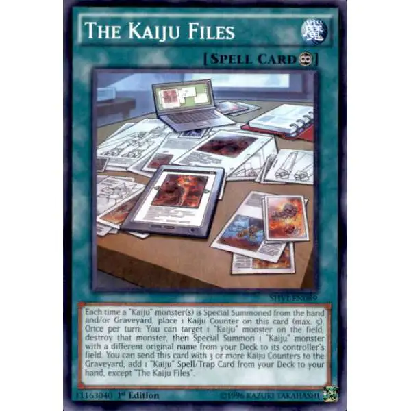 YuGiOh Trading Card Game Shining Victories Common The Kaiju Files SHVI-EN089