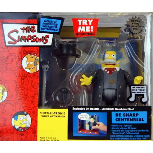The Simpsons Exclusives Be Sharp Centennial Exclusive Action Figure Playset