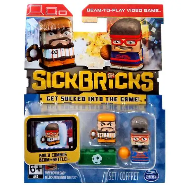 Sick Bricks Donnie Dribbles Sammy Strikeout Minifigure 2-Pack Spin