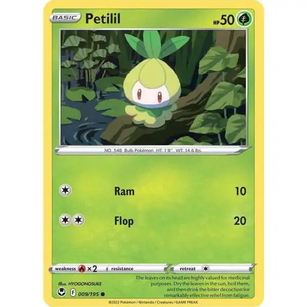 Pokemon Trading Card Game Sword & Shield Silver Tempest Common Petilil #9
