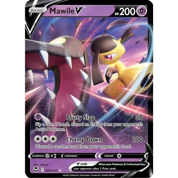 Pokemon Trading Card Game Sword & Shield Silver Tempest Ultra Rare Mawile V #70