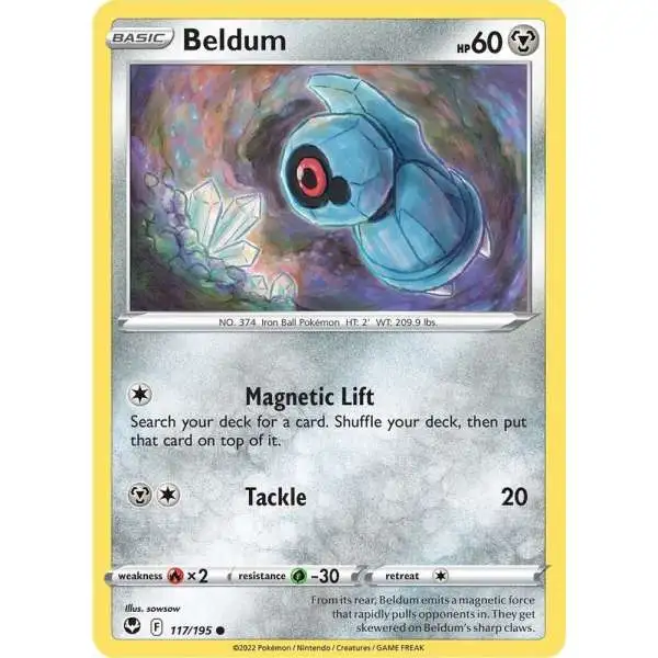 Pokemon Trading Card Game Sword & Shield Silver Tempest Common Beldum #117